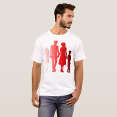 Red Silhouette Matching Family Shirt (Voorkant volledig)