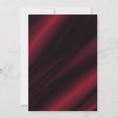 Red Silk Monogrammed Kaart (Achterkant)