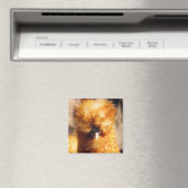 Red Silkie Chicken Hen Magneet (Insitu (Vaatwasser))