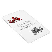 Red Silver Dragon bewaart de Magnet van de Datum Magneet (Rechterzijde)