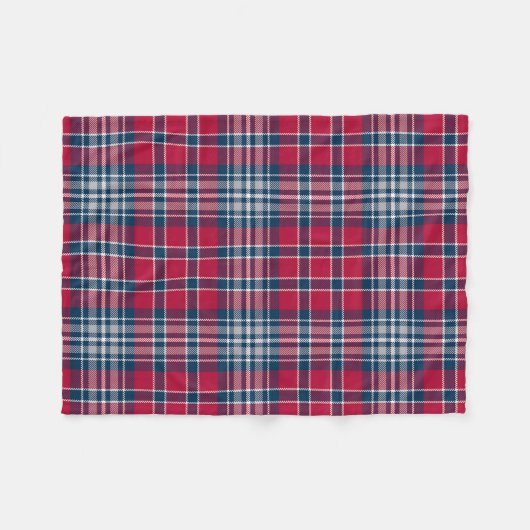 Red Silver en Blue Pset Fleece Deken (Voorkant (Horizontaal))