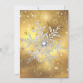 Red Silver Gold Holly Baubles Kaart (Achterkant)