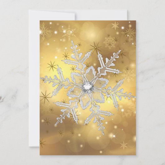 Red Silver Gold Holly Baubles Kaart (Achterkant)