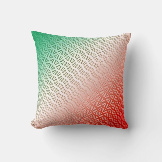 Red Silver Green Kussen (Voorkant)