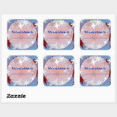 Red Silver Stars Boekplaat Stickers (Vel)