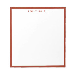 Red Simple Modern Notitieblok