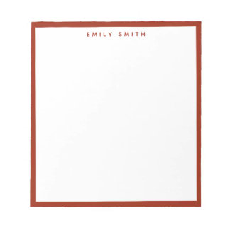 Red Simple Modern Notitieblok