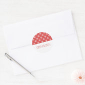 Red Simple Snowflake Holiday Stickers (Envelop)