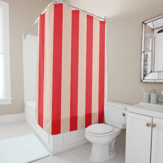 RED SIMPLE STYLISH MODERN CUSTOMIZED BATHROOM DOUCHEGORDIJN (In situ)