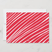 Red Simply Merry Foto Feestdagenkaart (Achterkant)