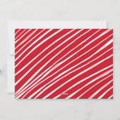 Red Simply Merry Foto Feestdagenkaart (Achterkant)