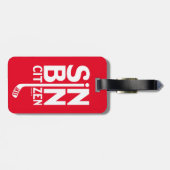 Red Sin Bin Citizen Hockey Bag Bagagelabel (Achterkant horizontaal)