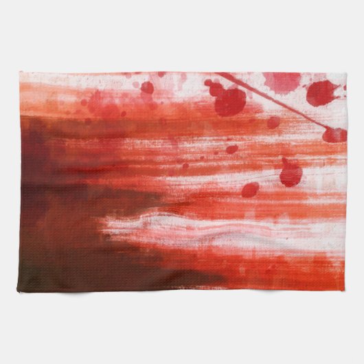 Red Sined Halloween Theedoek (Horizontaal)