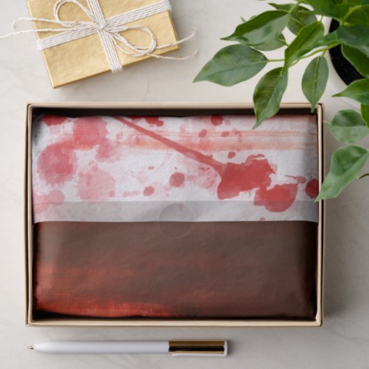 Red Sined Halloween Tissuepapier (Geschenk)