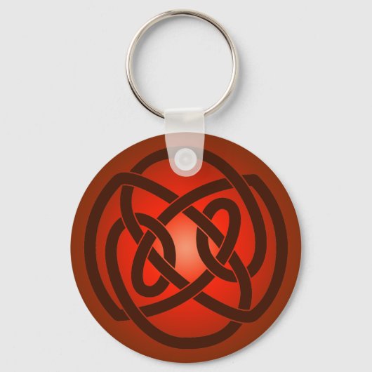 Red Single Loop Knot Sleutelhanger (Voorkant)