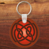 Red Single Loop Knot Sleutelhanger (Voorkant)