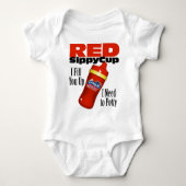 Red Sippy Cup Romper (Voorkant)