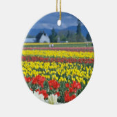 Red Skagit Valley, Mount Rainier, Washington, VS Keramisch Ornament (Rechts)