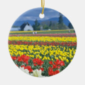 Red Skagit Valley, Mount Rainier, Washington, VS Keramisch Ornament (Voorkant)