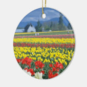 Red Skagit Valley, Mount Rainier, Washington, VS Keramisch Ornament (Links)