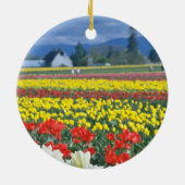 Red Skagit Valley, Mount Rainier, Washington, VS Keramisch Ornament (Achterkant)