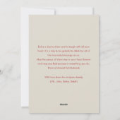 Red Sketch Ribbon Crescent Moon Photo Eid Mubarak Feestdagenkaart (Achterkant)