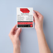 Red Skip, Skip/Dumpster Company Adverteren Flyer (Hand)