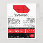 Red Skip, Skip/Dumpster Company Adverteren Flyer (Voorkant)