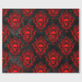 Red Skull en Gothic Black Cadeaupapier (Vlak)