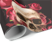 Red Skull en Gothic Black Cadeaupapier (Rol Hoek)