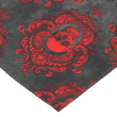 Red Skull en Gothic Black Korte Tafelloper (Hoek)