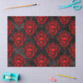 Red Skull en Gothic Black, ontkoppeling Tissuepapier (Craft)
