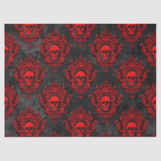 Red Skull en Gothic Black, ontkoppeling Tissuepapier (Voorkant)
