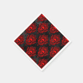Red Skull en Gothic Black Servet (Hoek)
