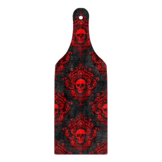 Red Skull en Gothic Black Snijplank (Voorkant)
