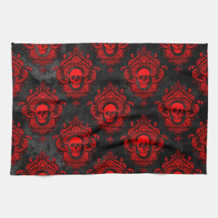 Red Skull en Gothic Black Theedoek