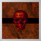 Red Skull Gothic Poster (Voorkant)