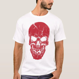 Red Skull Horror Design, griezelig gotisch kunstwe T-shirt