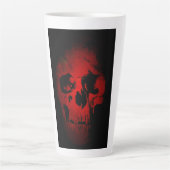 Red Skull Skeleton Fantasy Art Heavy Metal Latte Mok (Voorkant)