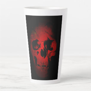 Red Skull Skeleton Fantasy Art Heavy Metal Latte Mok