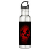 Red Skull Skeleton Fantasy Art Heavy Metal Waterfles (Voorkant)