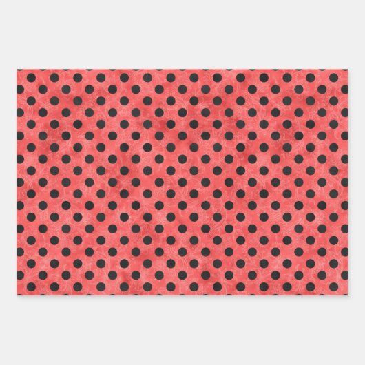 Red Skulls and Sunflower Series Design 11 Inpakpapier Vel (Voorkant 2)