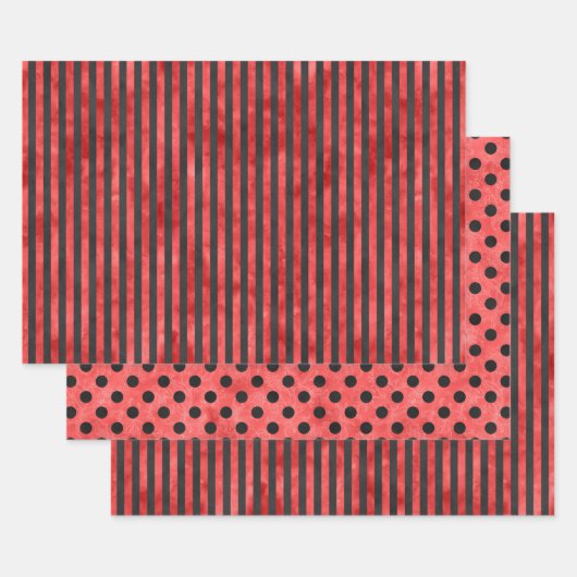 Red Skulls and Sunflower Series Design 11 Inpakpapier Vel (Set)