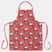 Red Skulls and Sunflower Series Design 13 Schort (Voorkant)