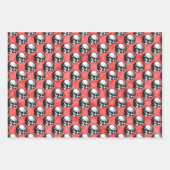 Red Skulls and Sunflower Series Design 3 Inpakpapier Vel (Voorkant 2)