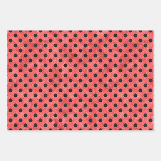 Red Skulls and Sunflower Series Design 4 Inpakpapier Vel (Voorkant)