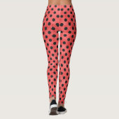 Red Skulls and Sunflower Series Design 4 Leggings (Achterkant)