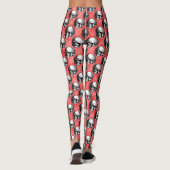 Red Skulls en Sunflower Series Design 8 Leggings (Achterkant)