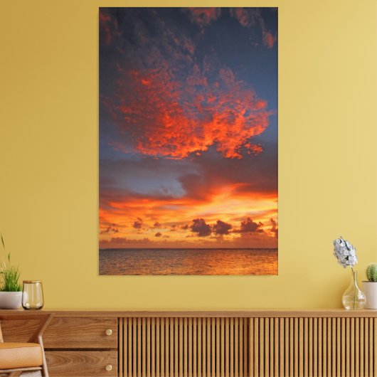 RED SKY 40x60 Canvas Afdruk (Insitu (Woonkamer))