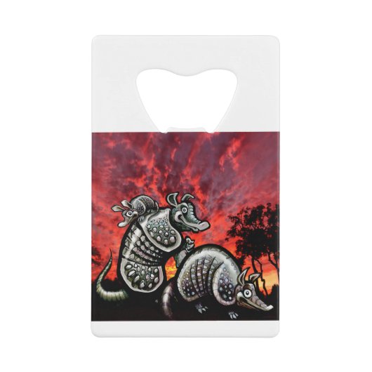 Red Sky Armadillos Creditkaart Flessenopener (Voorkant)